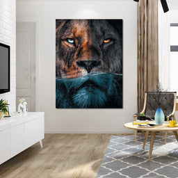 Diving Lion - Zenzdesign - NicheCanvas