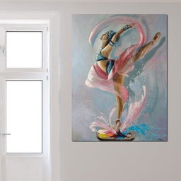 Ballet Dancer Artist Palette - NicheCanvas