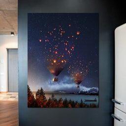 Hot Air Balloon Light - Natacha Einat - NicheCanvas