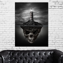Skull Lighthouse - NicheCanvas