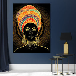 Colorful Turban - NicheCanvas