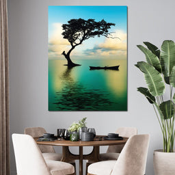 Cyan Tree - NicheCanvas