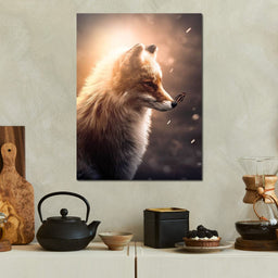 Fox Butterfly Glow - Zenzdesign - NicheCanvas