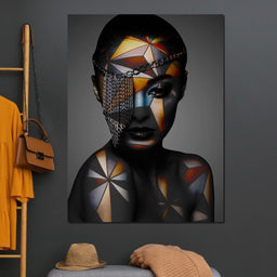 Geometric Face Paint - Johanjjf - NicheCanvas