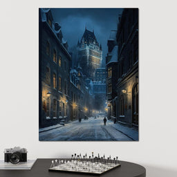 Quebec City Lights - NicheCanvas