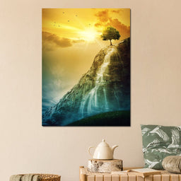Waterfall Tree - NicheCanvas