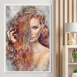 Girl Watercolor 2 - Mateo - NicheCanvas