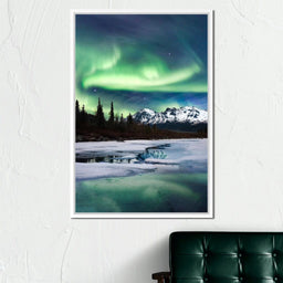 Northern Lights Landscape - Lucas Moore - NicheCanvas