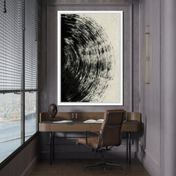 Abstract Black Circle - Evgeny Vetrov - NicheCanvas