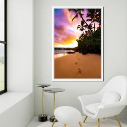 Footprints in the Sand - Lucas Moore - NicheCanvas