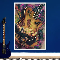 Johnny Depp's Guitar - Abraham Szomor - NicheCanvas