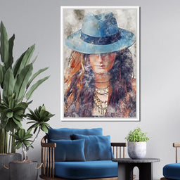 Girl in a Hat - Mateo - NicheCanvas