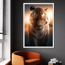 Tiger Orange Eyes - Zenzdesign - NicheCanvas