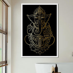 Golden Ganesha - NicheCanvas