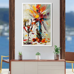 Wine & Flowers - NicheCanvas