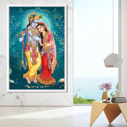 Radha & Krishna Couple - NicheCanvas