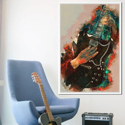 Angus Young's Guitar - Abraham Szomor - NicheCanvas