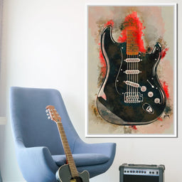 David Gilmour's Guitar - Abraham Szomor - NicheCanvas