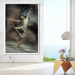 Ballet Dancer in the Desert - NicheCanvas