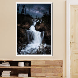 Milky Way Waterfall - Lucas Moore - NicheCanvas