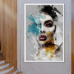 Mixart Female Portrait - Johanjjf - NicheCanvas