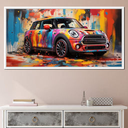 Mini Coop - RiderArt - NicheCanvas