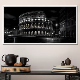 Rome Colosseum at Night - NicheCanvas