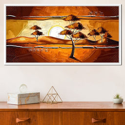 African Savanna Sunset - NicheCanvas