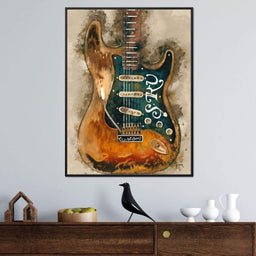 Stevie Ray Vaughan's Guitar - Abraham Szomor - NicheCanvas