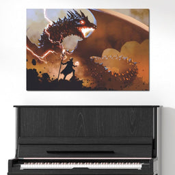 Black Magic Wizard - NicheCanvas