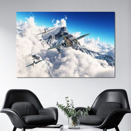 P51 Mustangs Winter Squadron - NicheCanvas