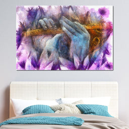 Krishna Playing the Flute - NicheCanvas