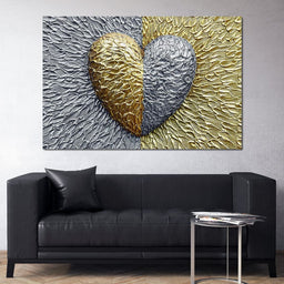 Due Color Heart - Johanjjf - NicheCanvas