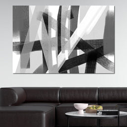 Black & White Lines v3 - Andy Brackpool - NicheCanvas
