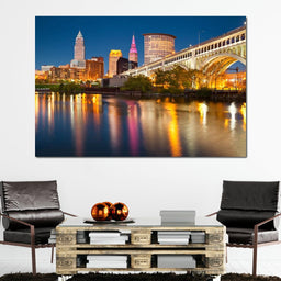 Cleveland Skyline - NicheCanvas