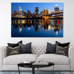 Cincinnati Skyline - NicheCanvas