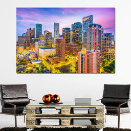 Houston Skyline - NicheCanvas