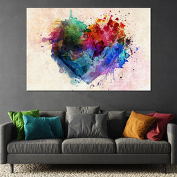 Heart Splash | NicheCanvas