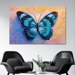 Light Blue Butterfly - NicheCanvas