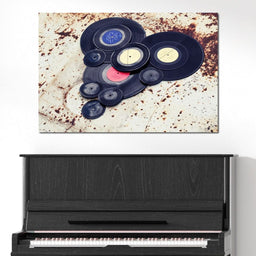 Heart Shaped Vinyl Records - NicheCanvas