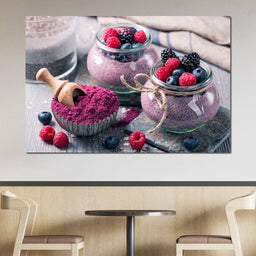 Chia Seeds & Acai Pudding - NicheCanvas