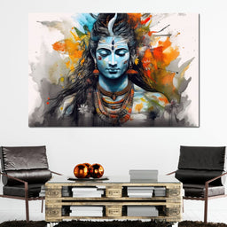 Serene Shiva - NicheCanvas