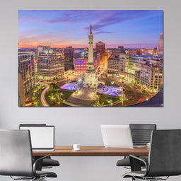 Indianapolis Skyline - NicheCanvas