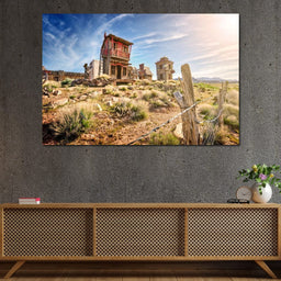 Abandoned Western Town - NicheCanvas