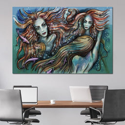 The 4 Mermaids - NicheCanvas