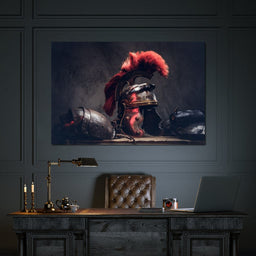 Roman Warrior Helmet - NicheCanvas