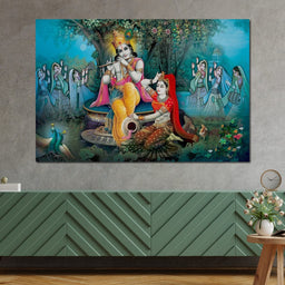 Radha & Krishna Love Tree - NicheCanvas