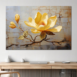 Yellow Magnolia Tree - Wildrose Creations - NicheCanvas