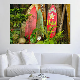 Surfboards in Hawaii - NicheCanvas