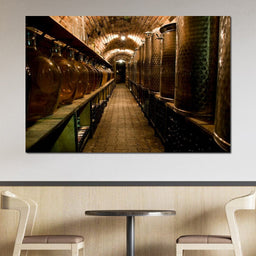 Wine Cellar Corridor - NicheCanvas